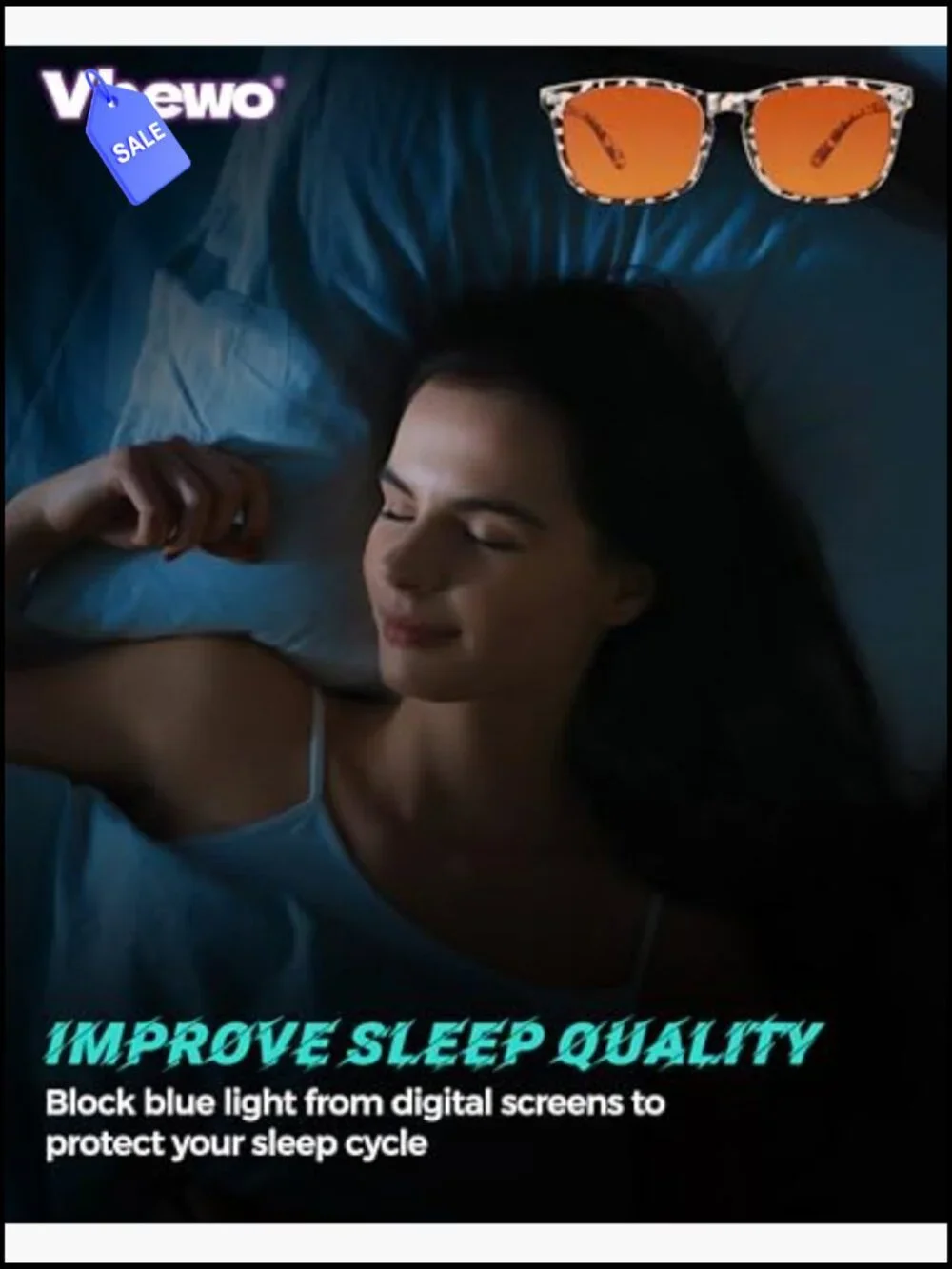 98.7% Blue Light Blocking Glasses 2 Pack Sleep Computer Gaming Anti Eye Strain
